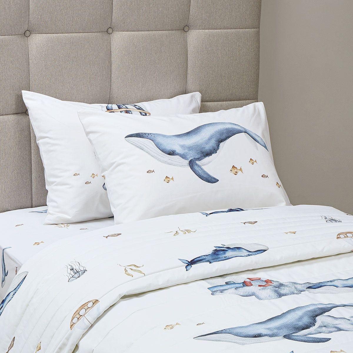 Cubrecama Ballenas 1.5 Plazas-3