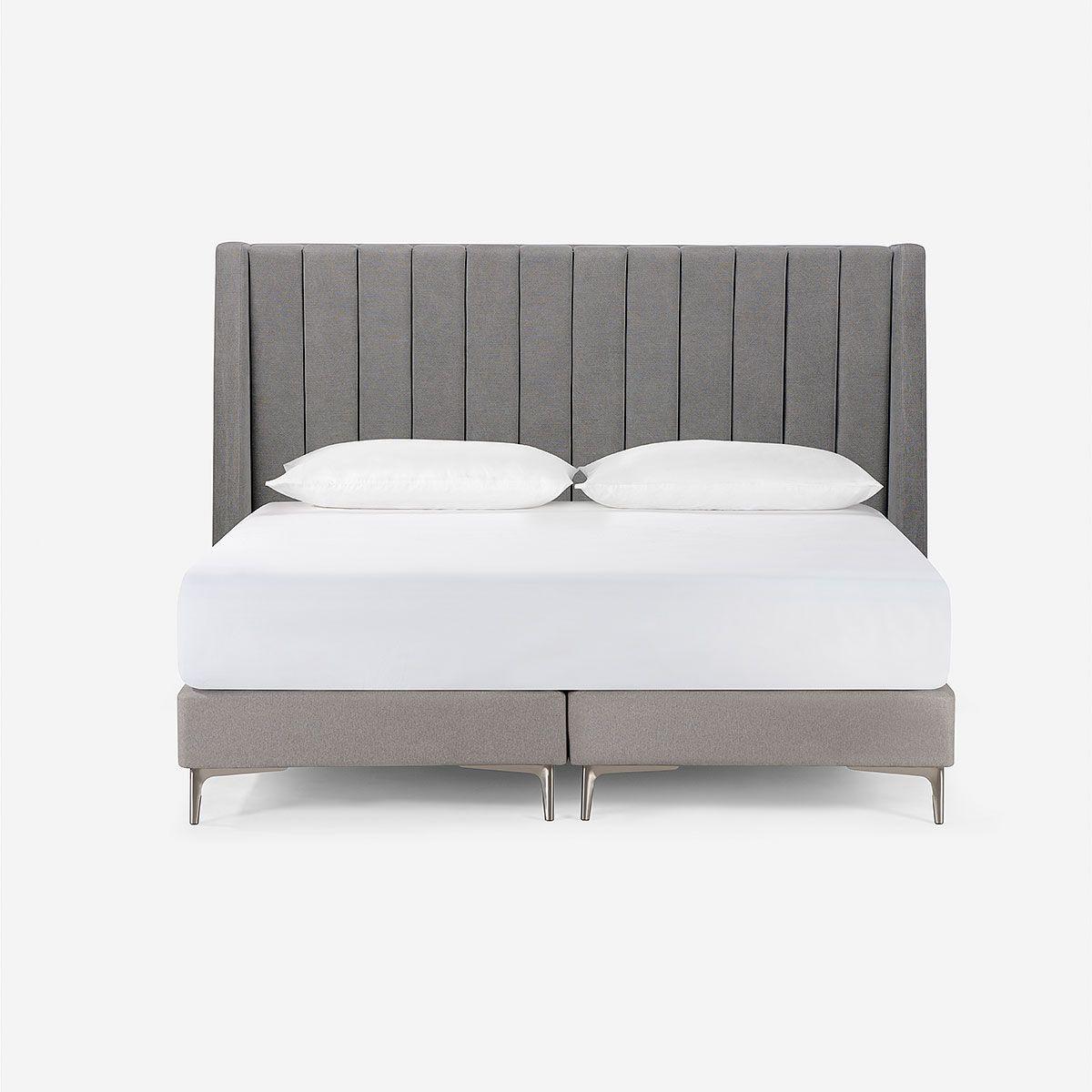 Respaldo New Brickell Tela Super King Color Acero-0