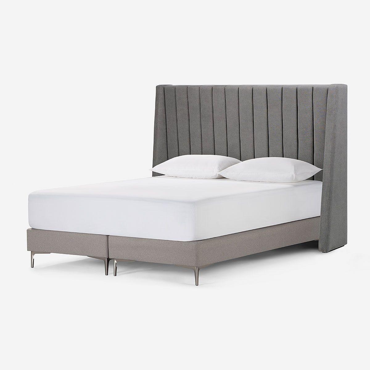 Respaldo New Brickell Tela Super King Color Acero-2