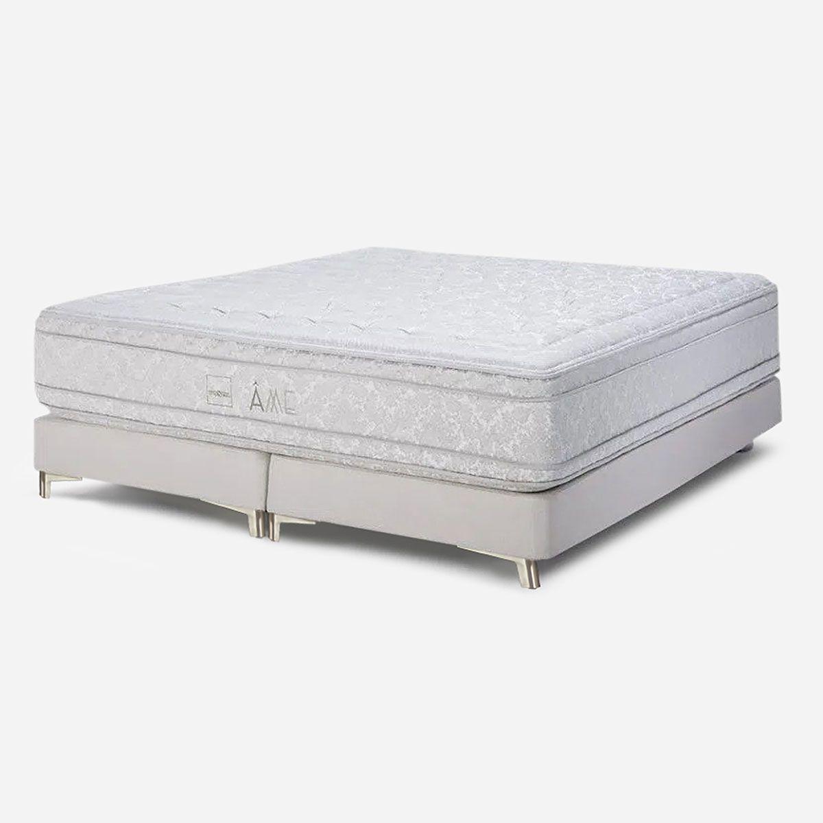 Box Spring Rosen Ame Gray II King 180 x 200 cm-0