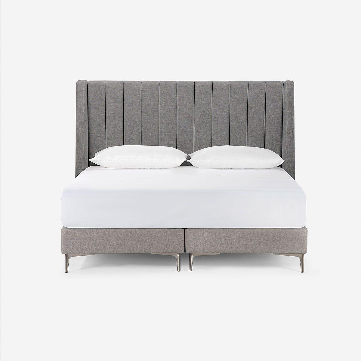Respaldo New Brickell Tela King Color Acero-0