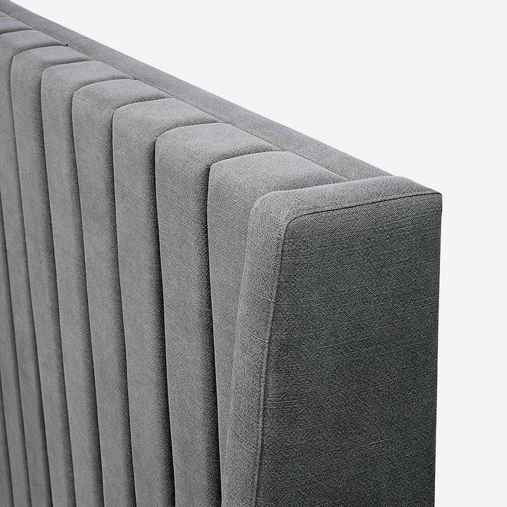 Respaldo New Brickell Tela King Color Acero-3