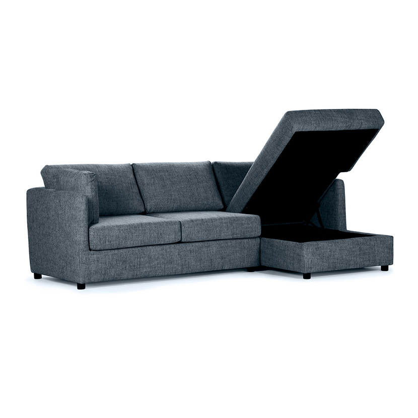 Sofá Seccional Cama Noah Rosen Derecho Melange Denim-8