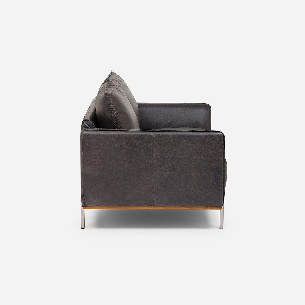 Sofá Westwood 2 Cuerpos Cuero Color Stone-2