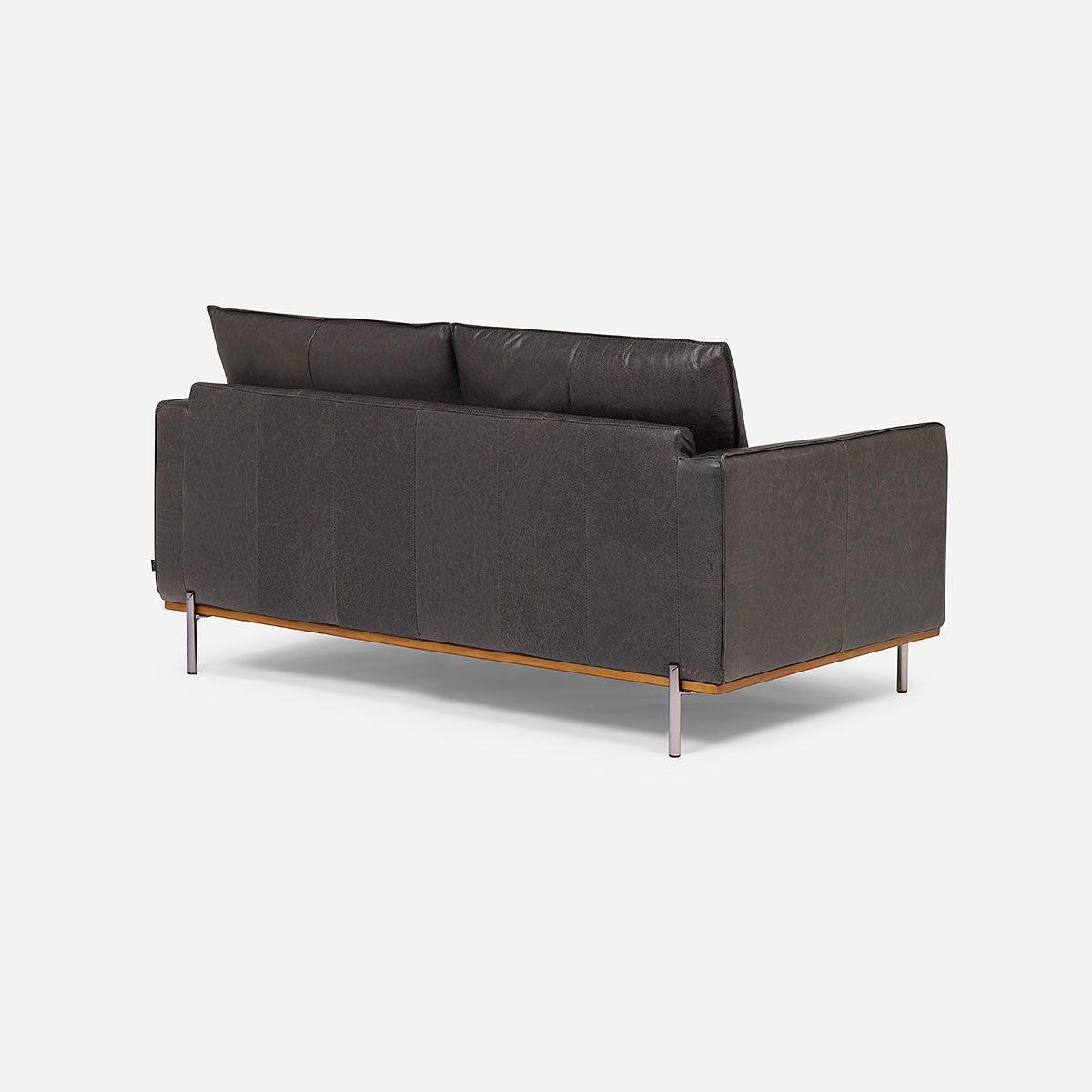 Sofá Westwood 2 Cuerpos Cuero Color Stone-3
