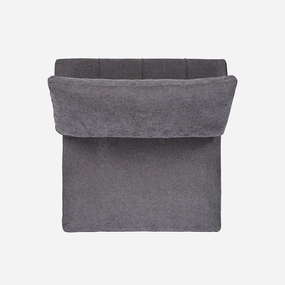 Butaca Dornie Tela Gris-2