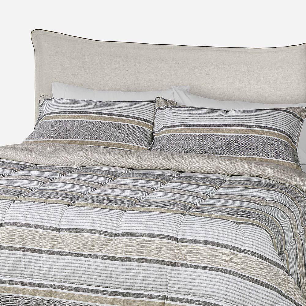 Plumón Algodón Reversible Bali Beige King-3