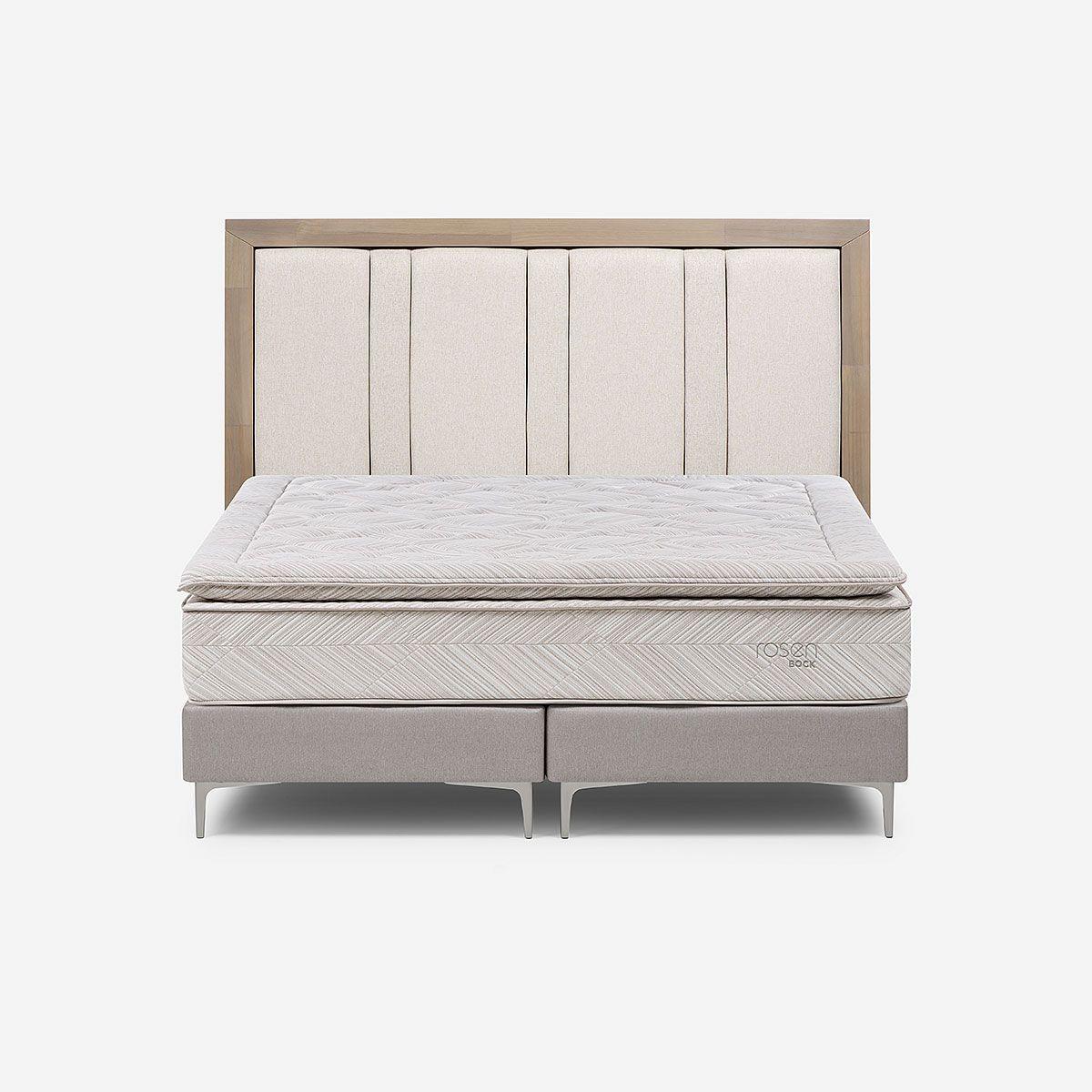 Cama Europea Bock 2 Plazas BD + Respaldo Melrose-0