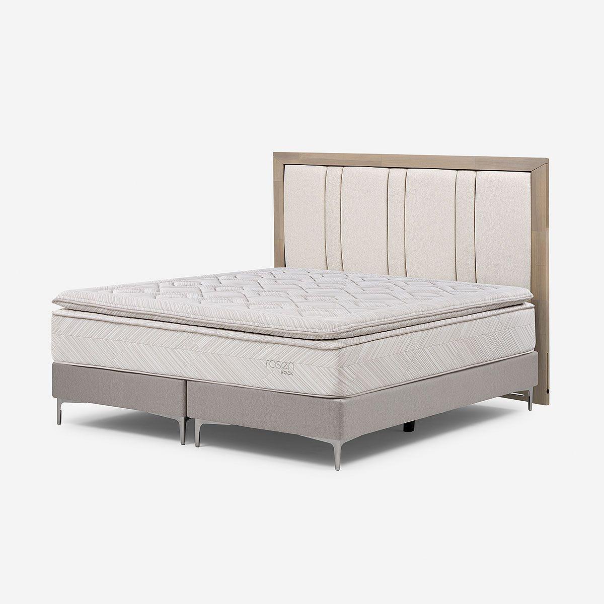 Cama Europea Bock 2 Plazas BD + Respaldo Melrose-5