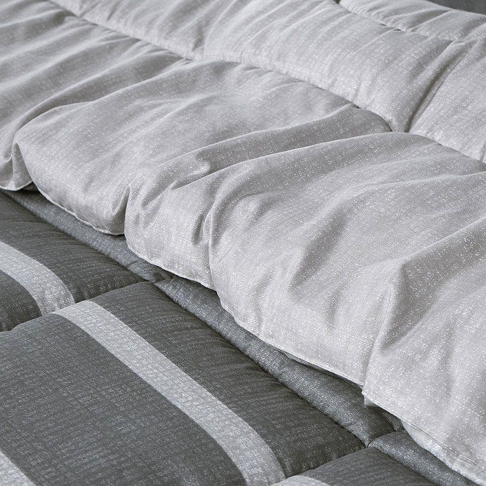 Plumón Reversible Soft Touch Alonso Gris King-5