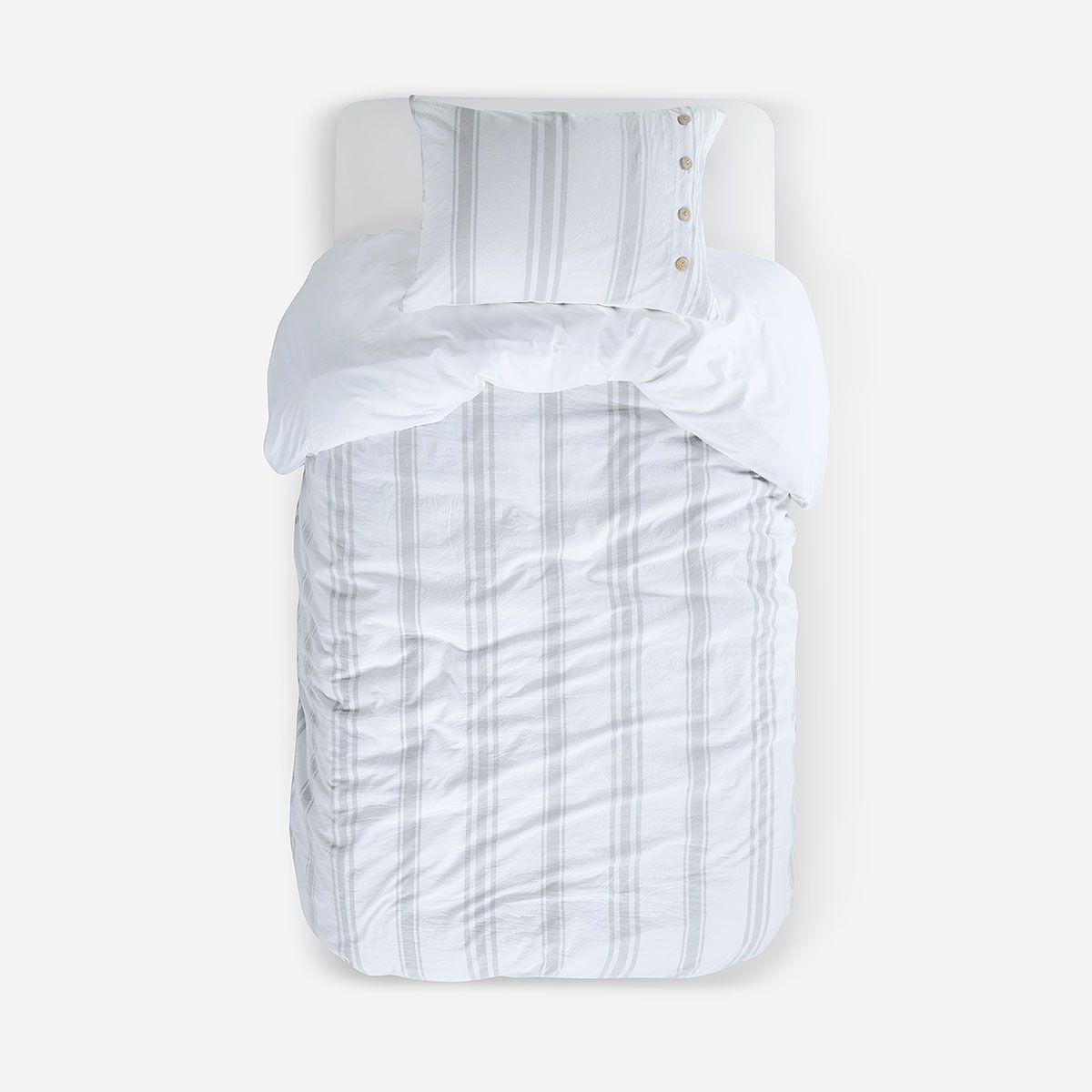 Funda Plumón Algodón Rayas Beck 1,5 Plazas-0