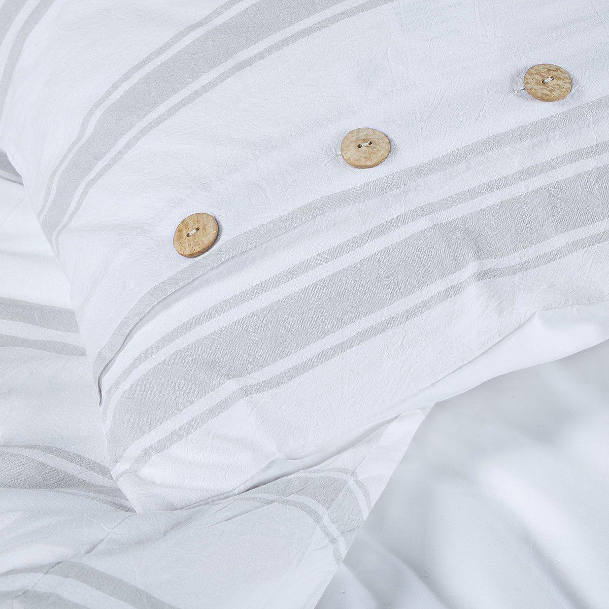 Funda Plumón Algodón Rayas Beck 1,5 Plazas-4