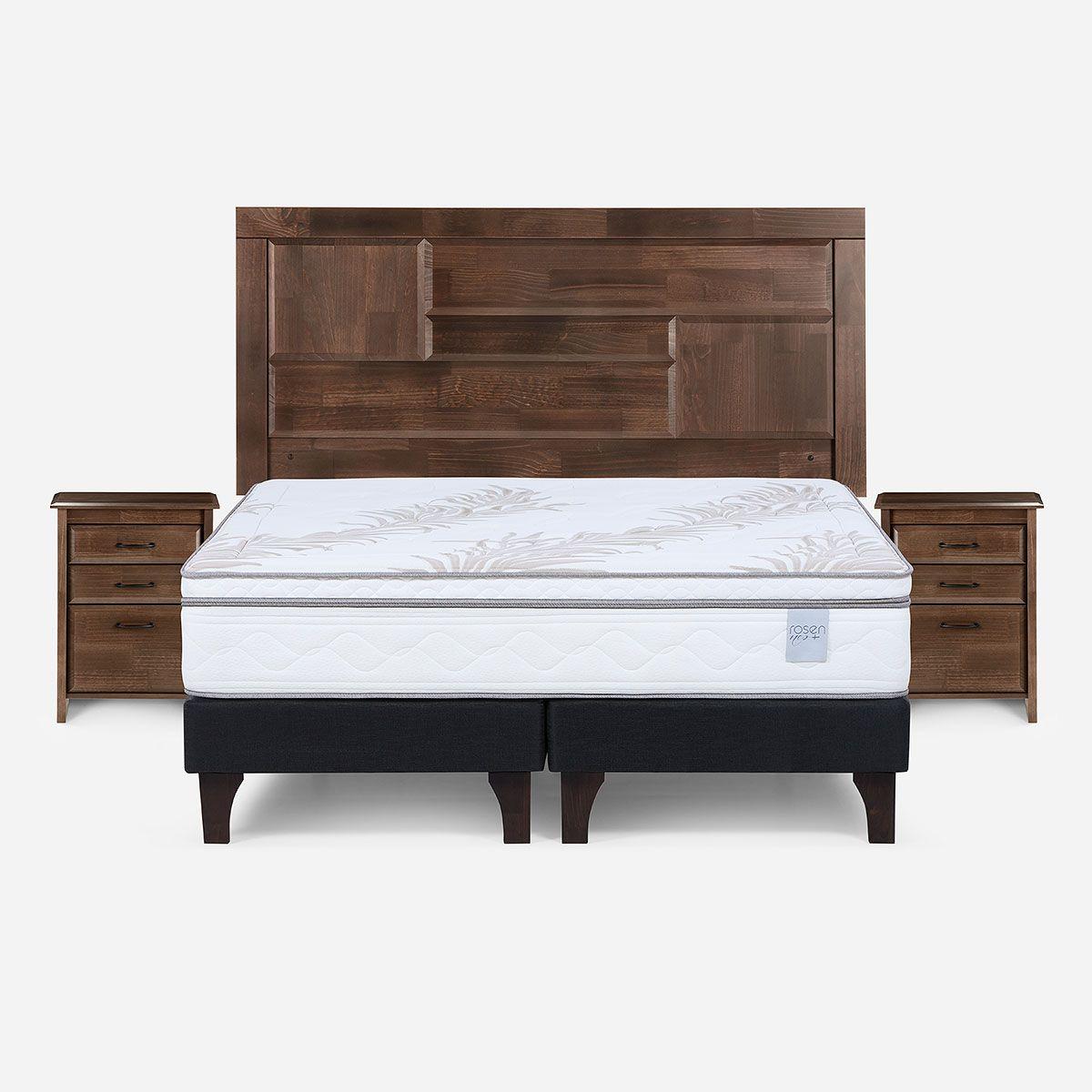 Cama Europea Neo Plus 2 Plazas 150x200 cm + Muebles Dolce-0