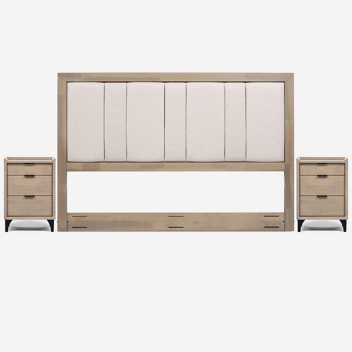 Cama Europea Bock King + Set de Muebles Melrose-3