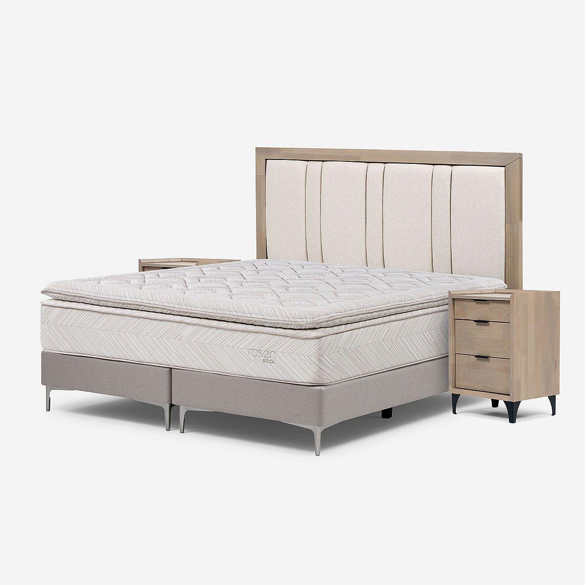 Cama Europea Bock King + Set de Muebles Melrose-6