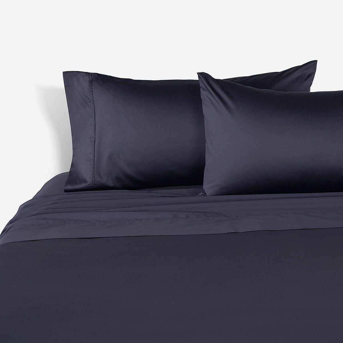 Sábana 400 Hilos Algodón Suvin Sergio Arias King Navy-0