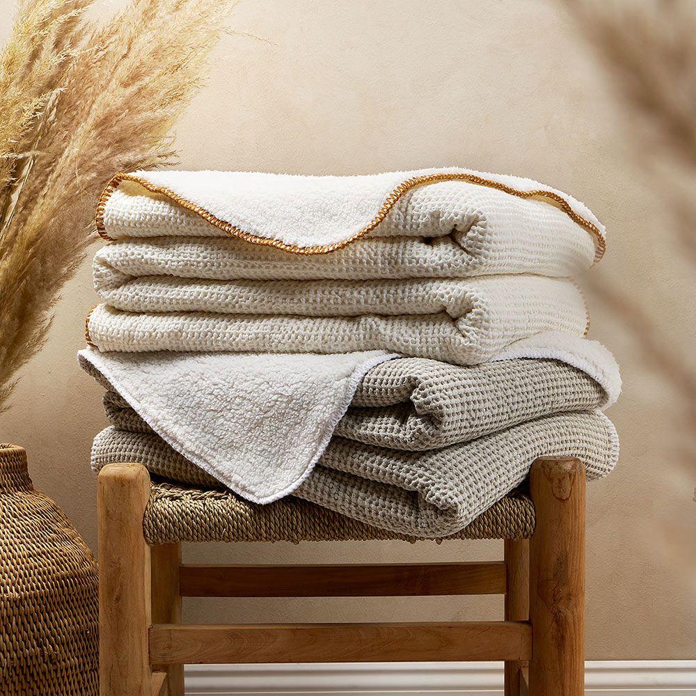 Manta Algodón Sherpa 150 x 200 cm Cozy Arena-3