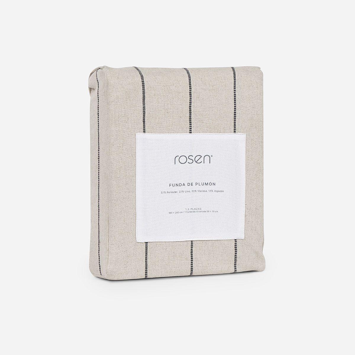 Funda Plumón Reversible Kelz Beige 1,5 Plazas-5