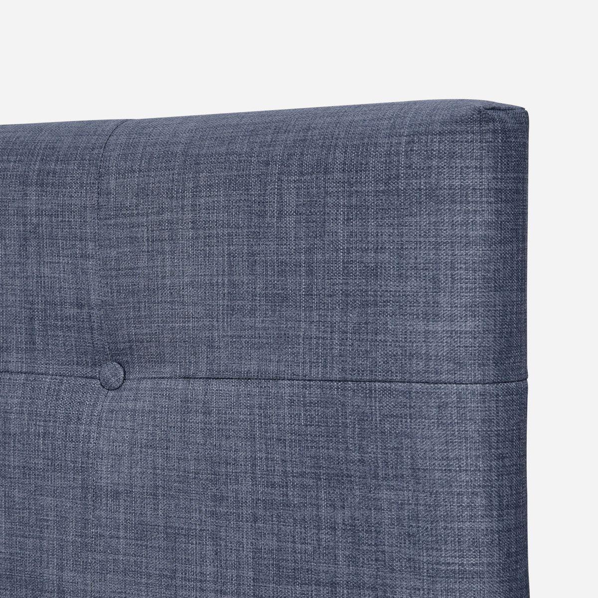 Cama Europea Classique+ 1,5 Plazas+Respaldo New Bennet Denim-3
