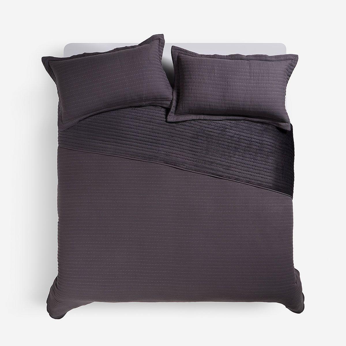 Cobertor Flannel Supersoft Grafito 2 Plazas-1