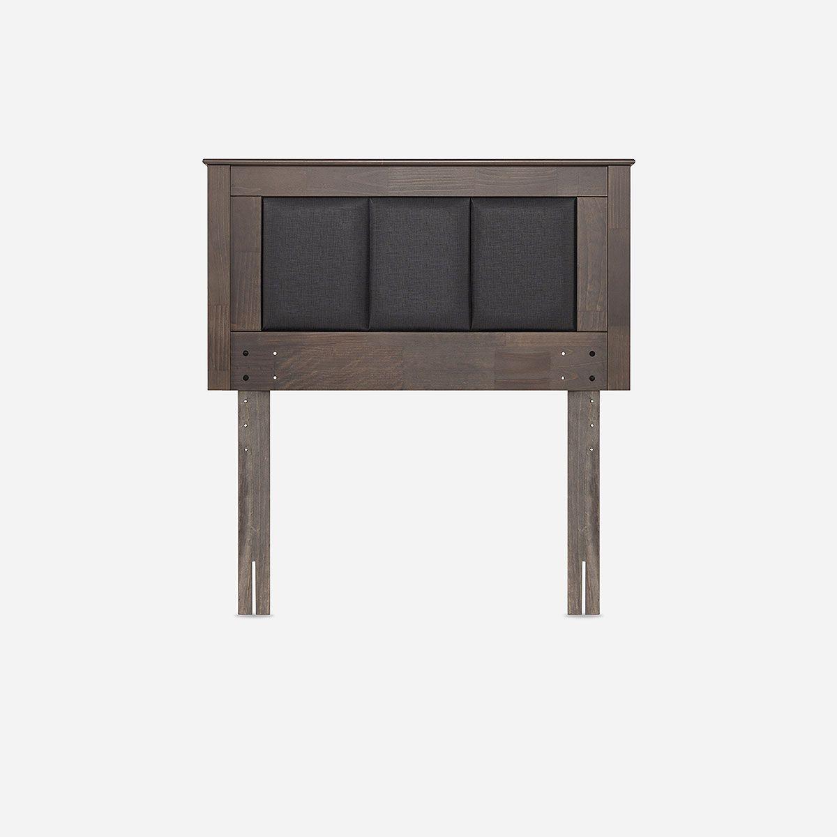 Cama Europea Pratta 1,5 Plazas Pata Madera + Respaldo Rachel-3