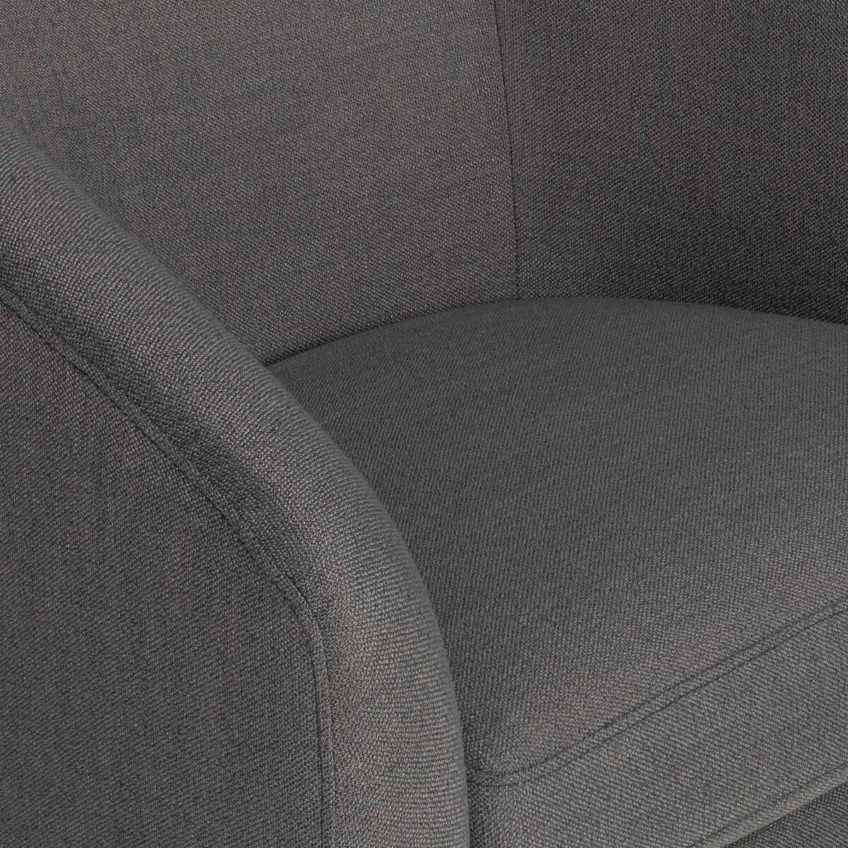 Poltrona Rosen Giratoria Bourton Tela Gris-3