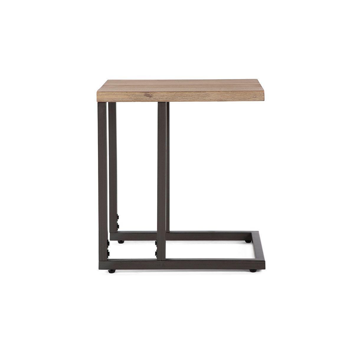 Mesa Lateral Clay 48 x 36 cm Café-2
