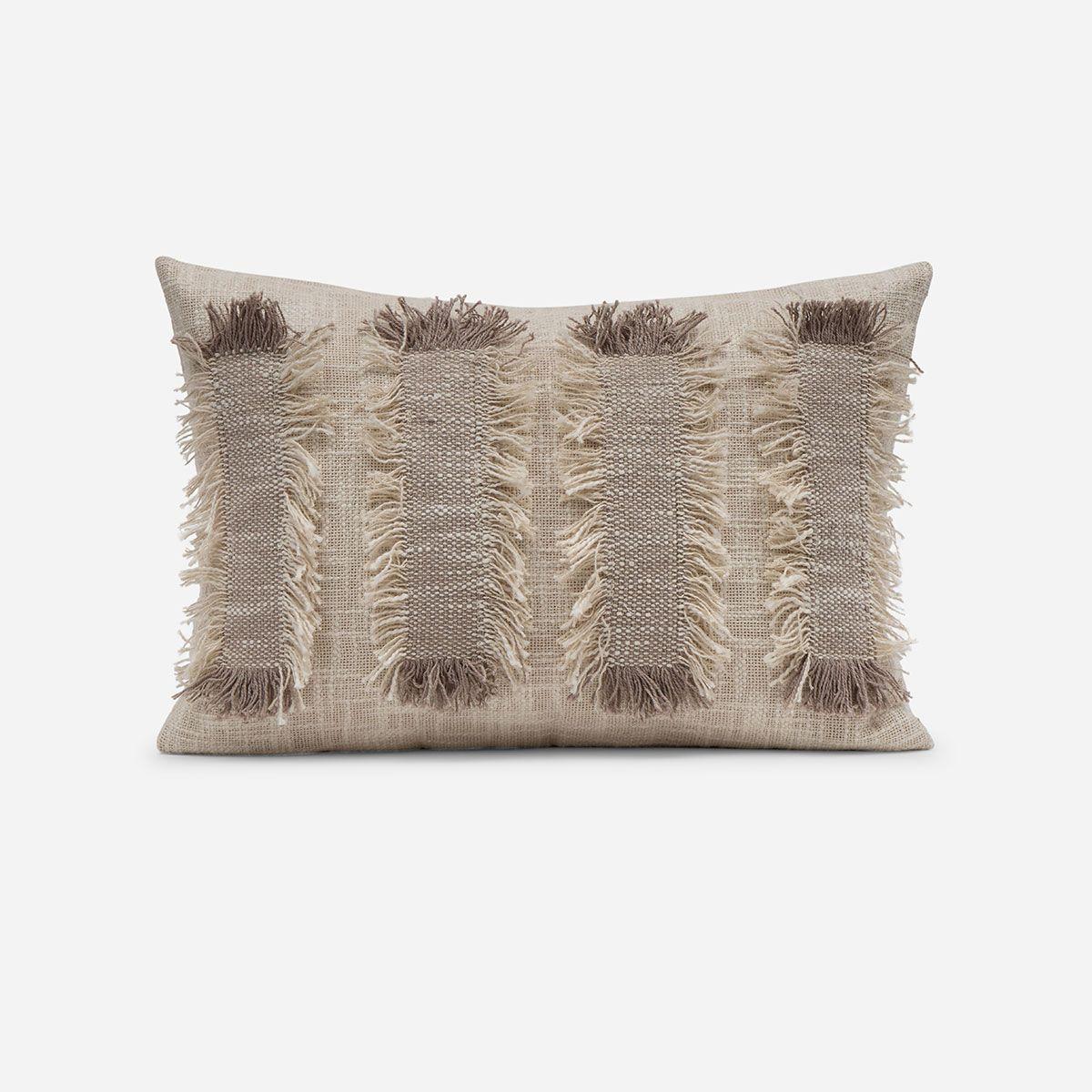 Funda de Cojín Skiros Latte 35 x 50 cm-0