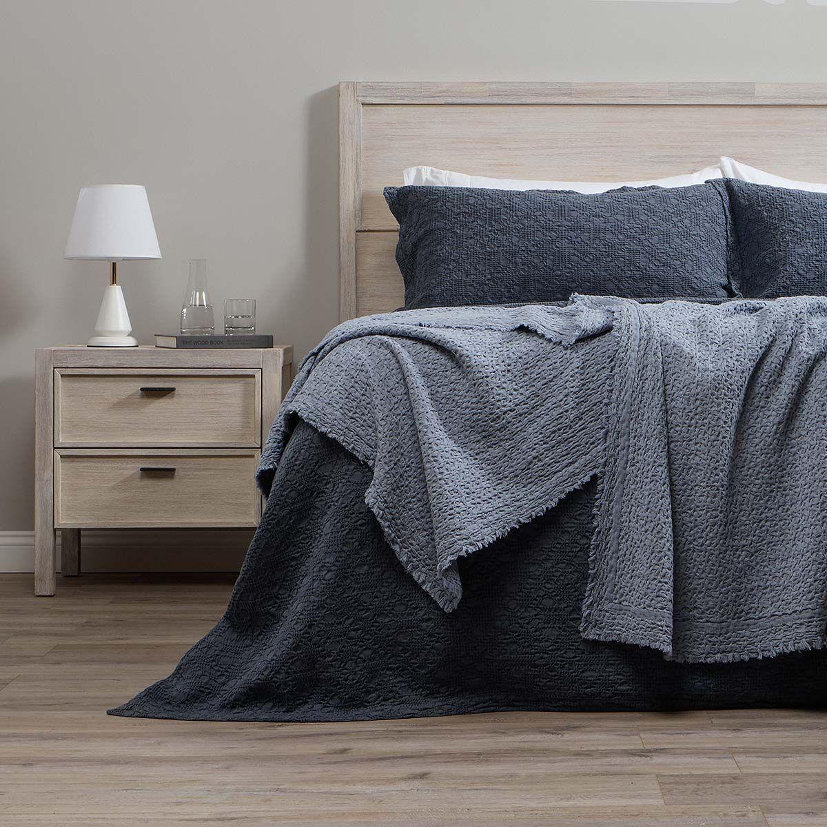 Manta Light Waffle Sky 130 x 220 cm-0