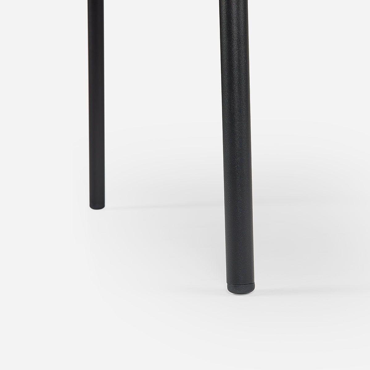 Mesa Centro de Terraza Milos Redonda Negra-2