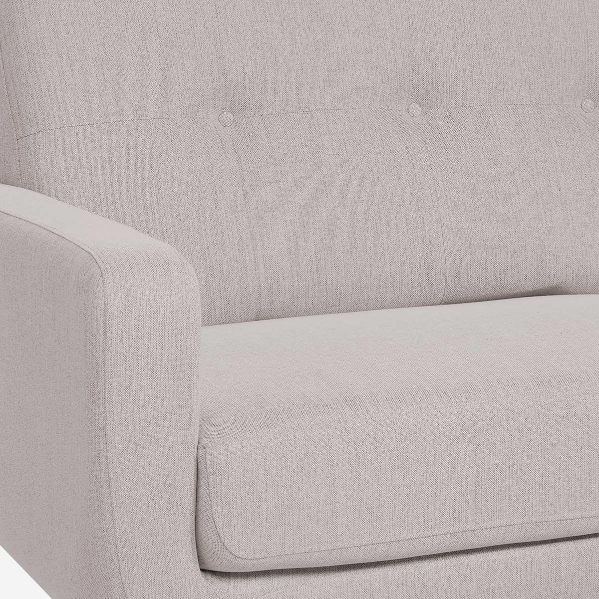 Sofá Rosen Sophia 3 Cuerpos Tela Beige-4