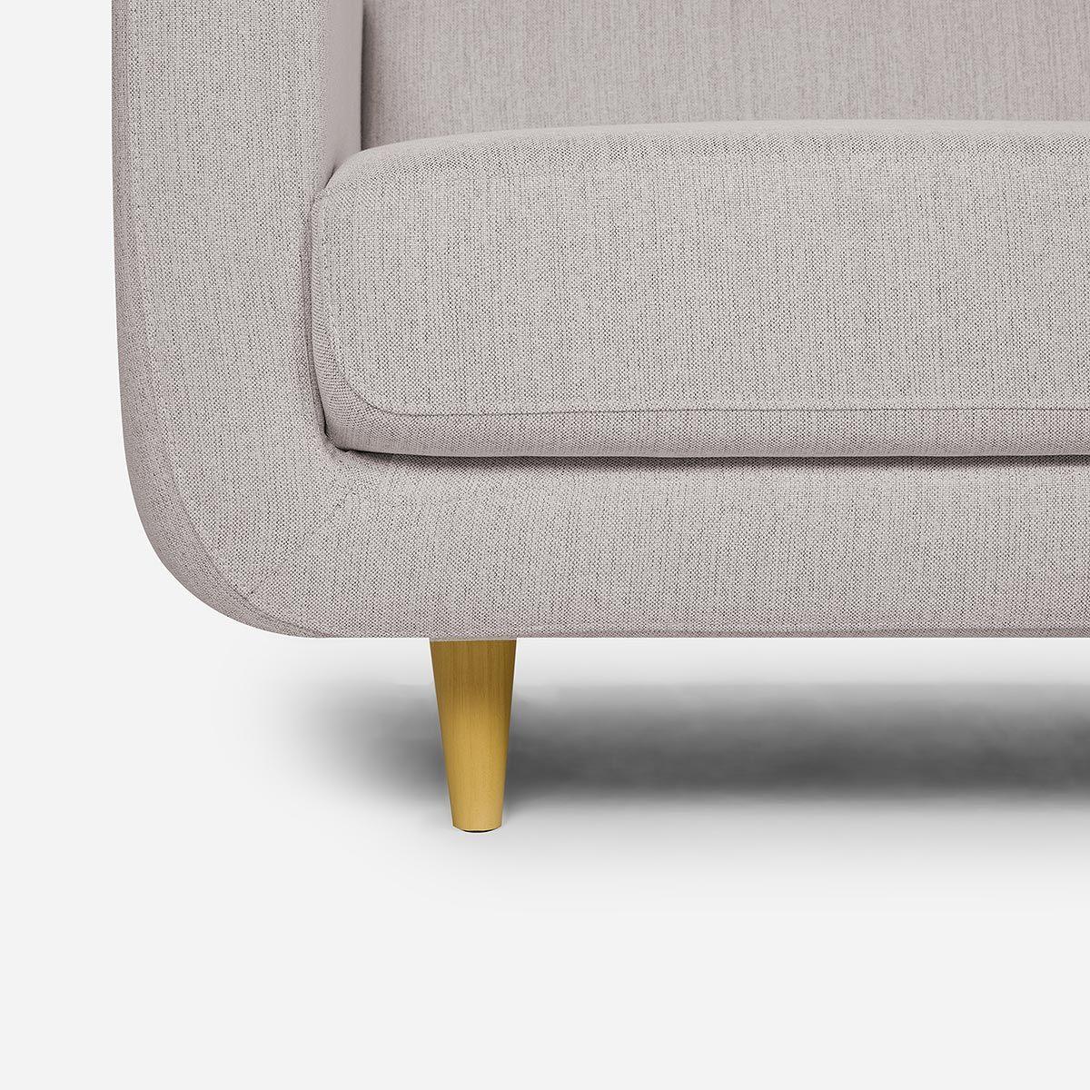 Sofá Rosen Sophia 3 Cuerpos Tela Beige-5