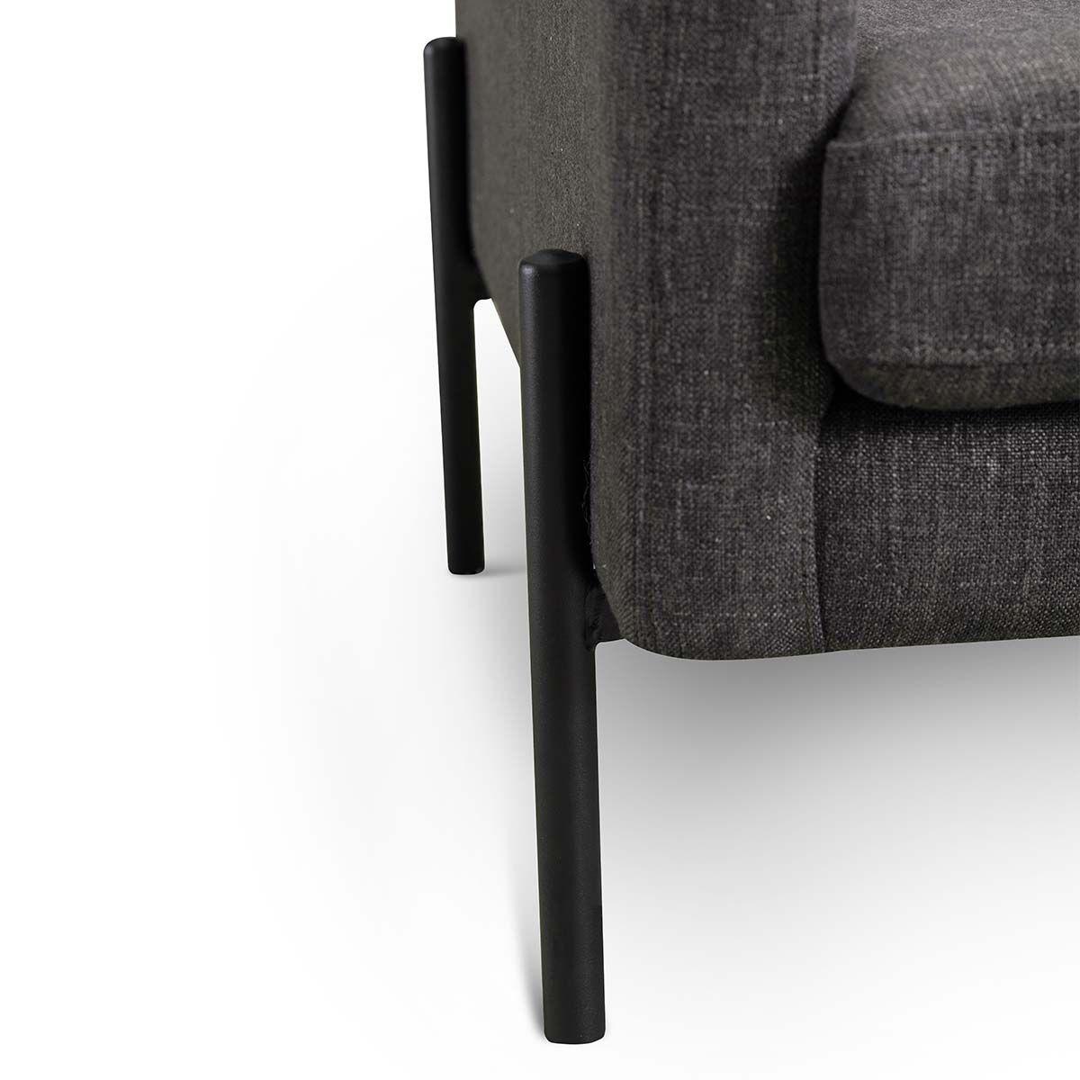 Set 2 Poltronas Rosen Drolet Tela Grafito-3