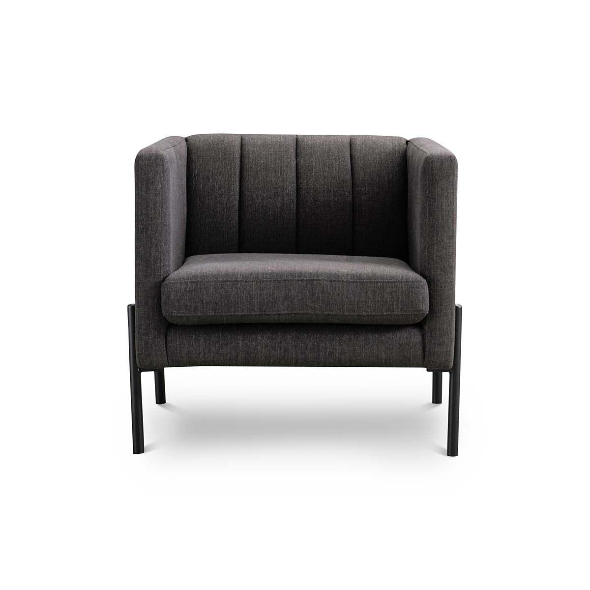 Set 2 Poltronas Rosen Drolet Tela Grafito-8