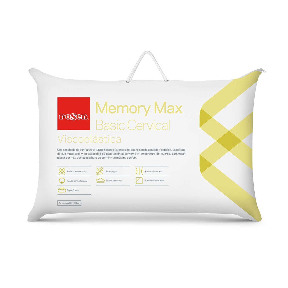 Almohada Viscoelástica MemoryMax Cervical Americana 35x53 cm-0