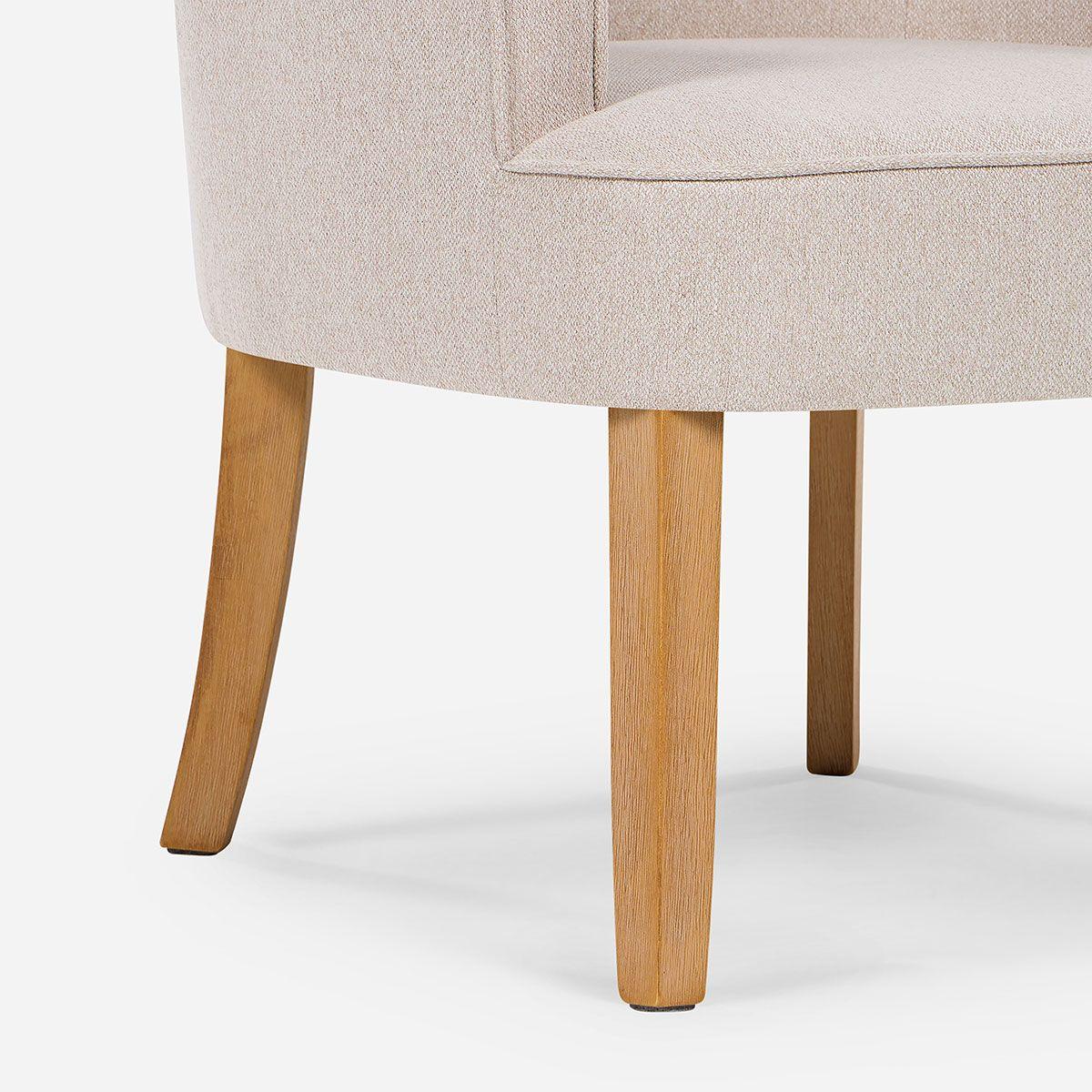 Set 2 Poltronas Emily II Tela Beige-6