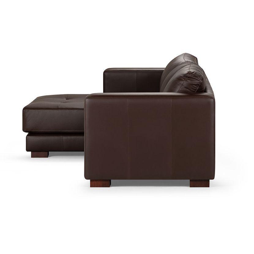 Sofá Seccional Rosen Copeland Izquierdo Cuero Marrón-2
