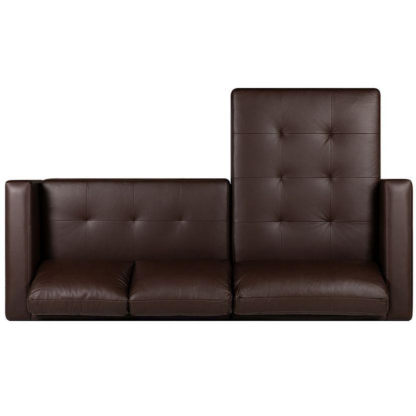 Sofá Seccional Rosen Copeland Izquierdo Cuero Marrón-3