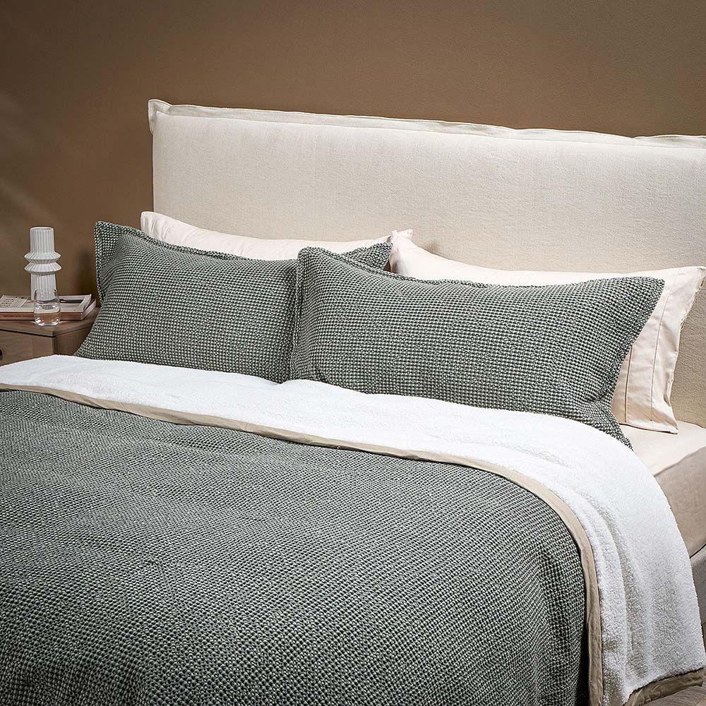 Cobertor Favo Cozy Dark Olive 2 Plazas-2