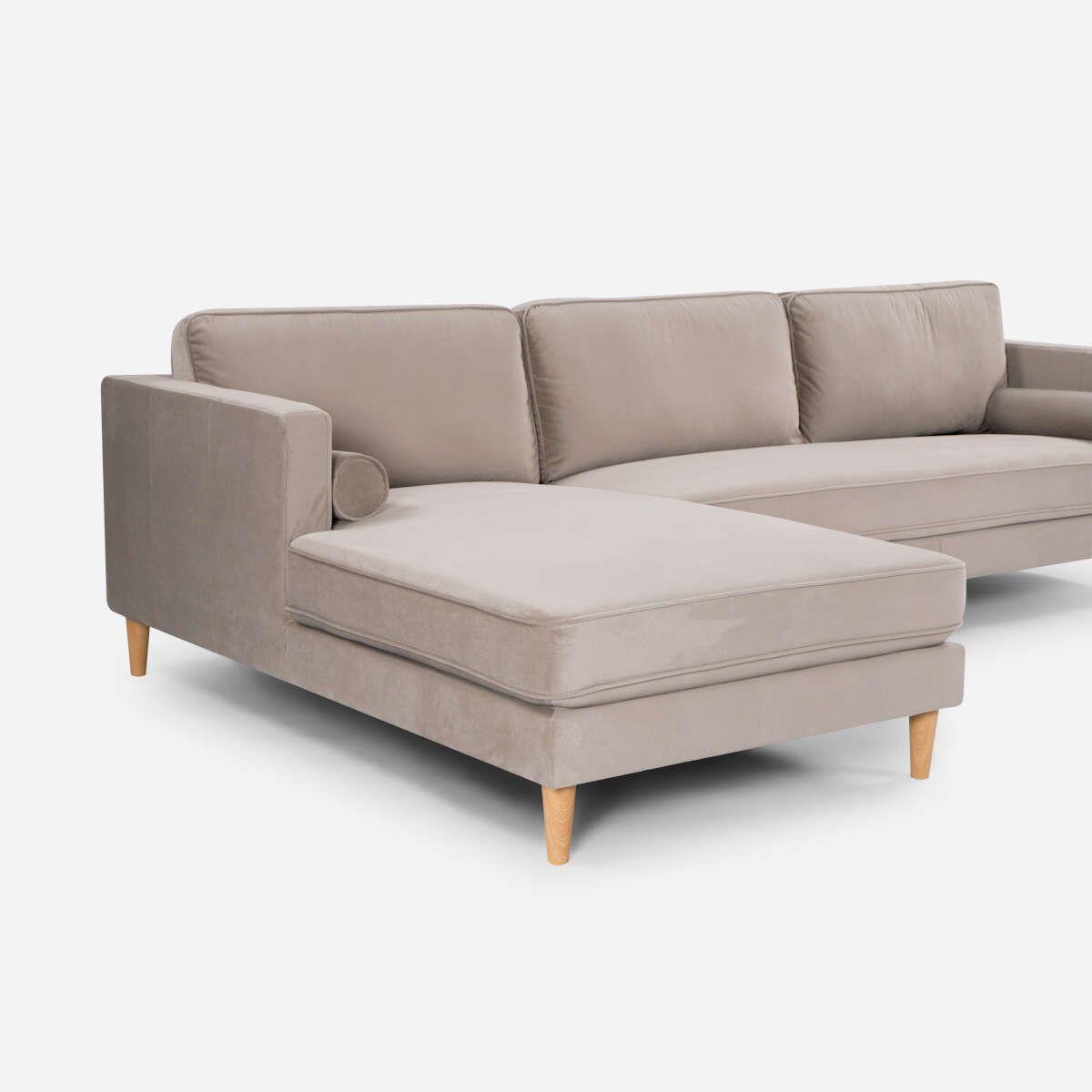 Sofá Seccional Rosen Harbord II Izquierdo Tela Beige-4