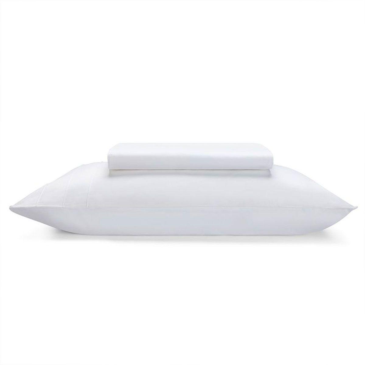 Sábana Rosen 300 Hilos Algodón Lisa Blanca Súper King-4