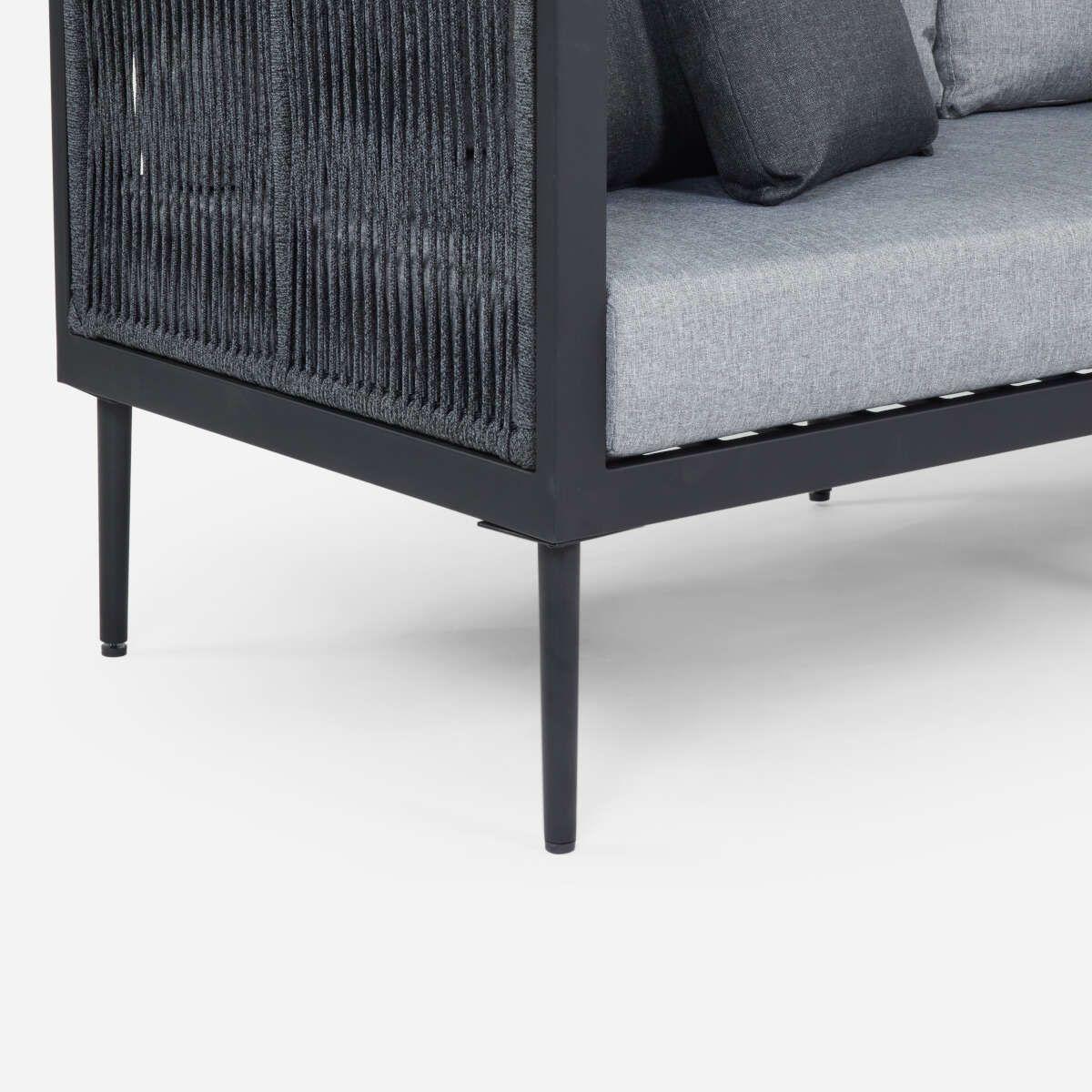 Living de Terraza Rosen Romazzino 4 Piezas Gris-4