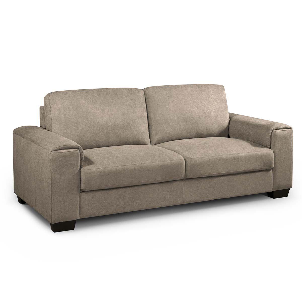Sofá Rosen Robleda 3 Cuerpos Tela Taupe-2