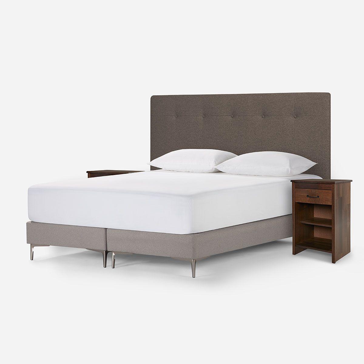 Set Respaldo New Bennet 2 Plazas + Velador Maurice-2