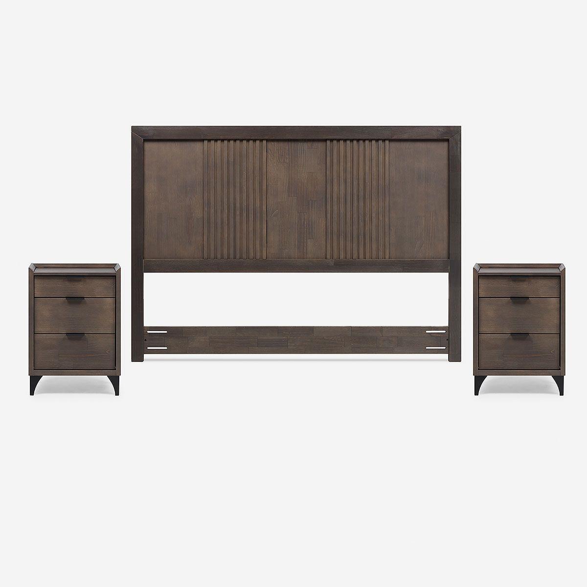 Cama Europea Classique+ 2 Plazas BD + Set de Muebles Marco-4