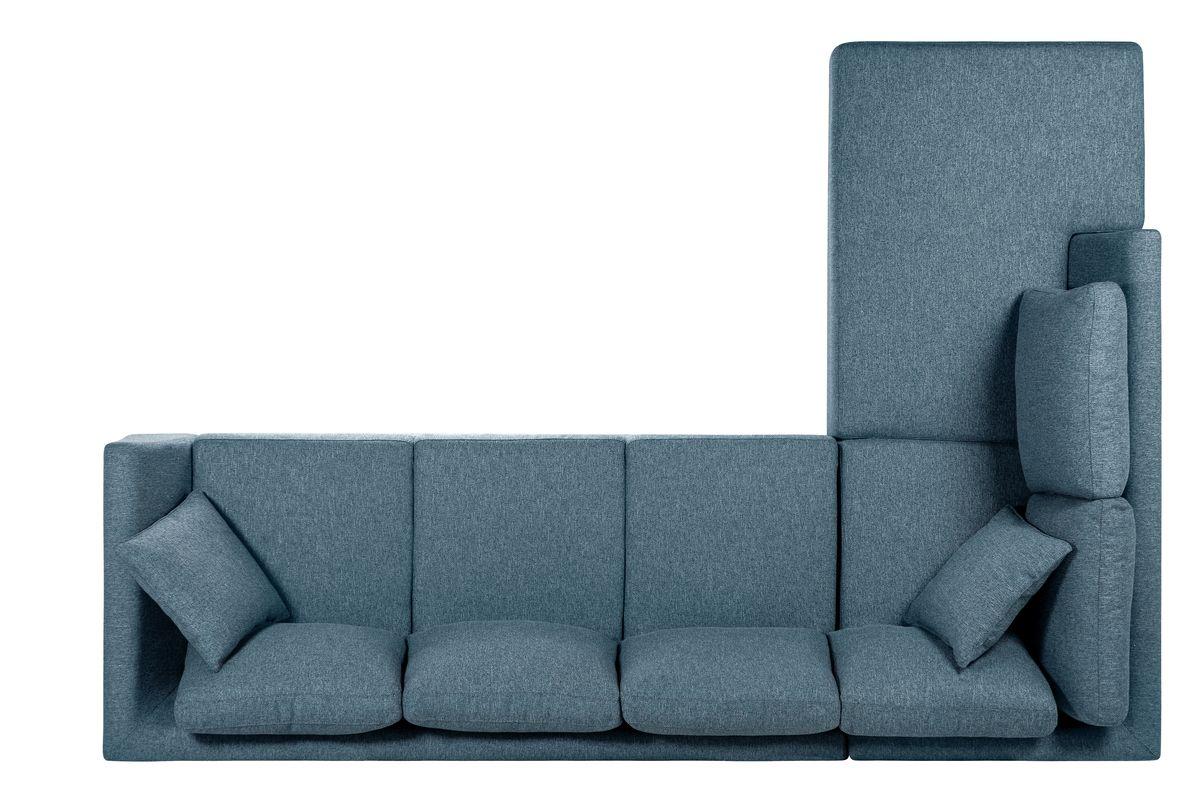 Sofá Seccional Rosen Carter Izquierdo Tela Denim-5