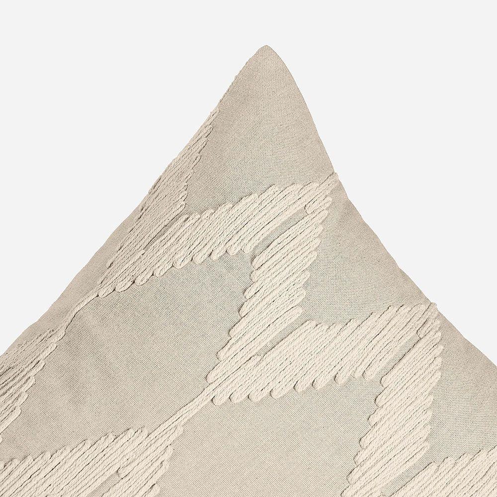 Funda de Cojín Bordado Odra 35 x 50 cm Beige-2