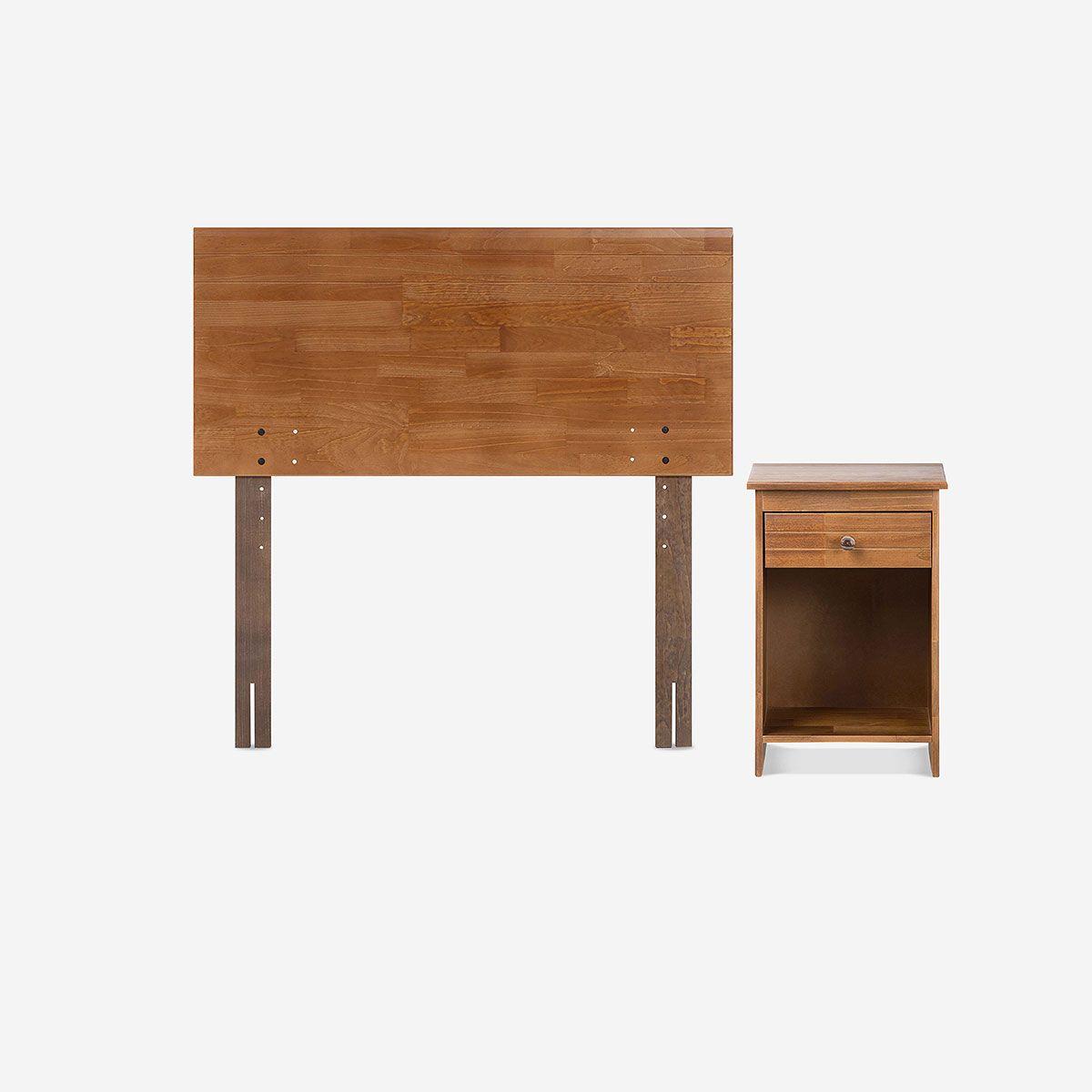 Set de Muebles Tabor II 1.5 Plazas Toffee-1