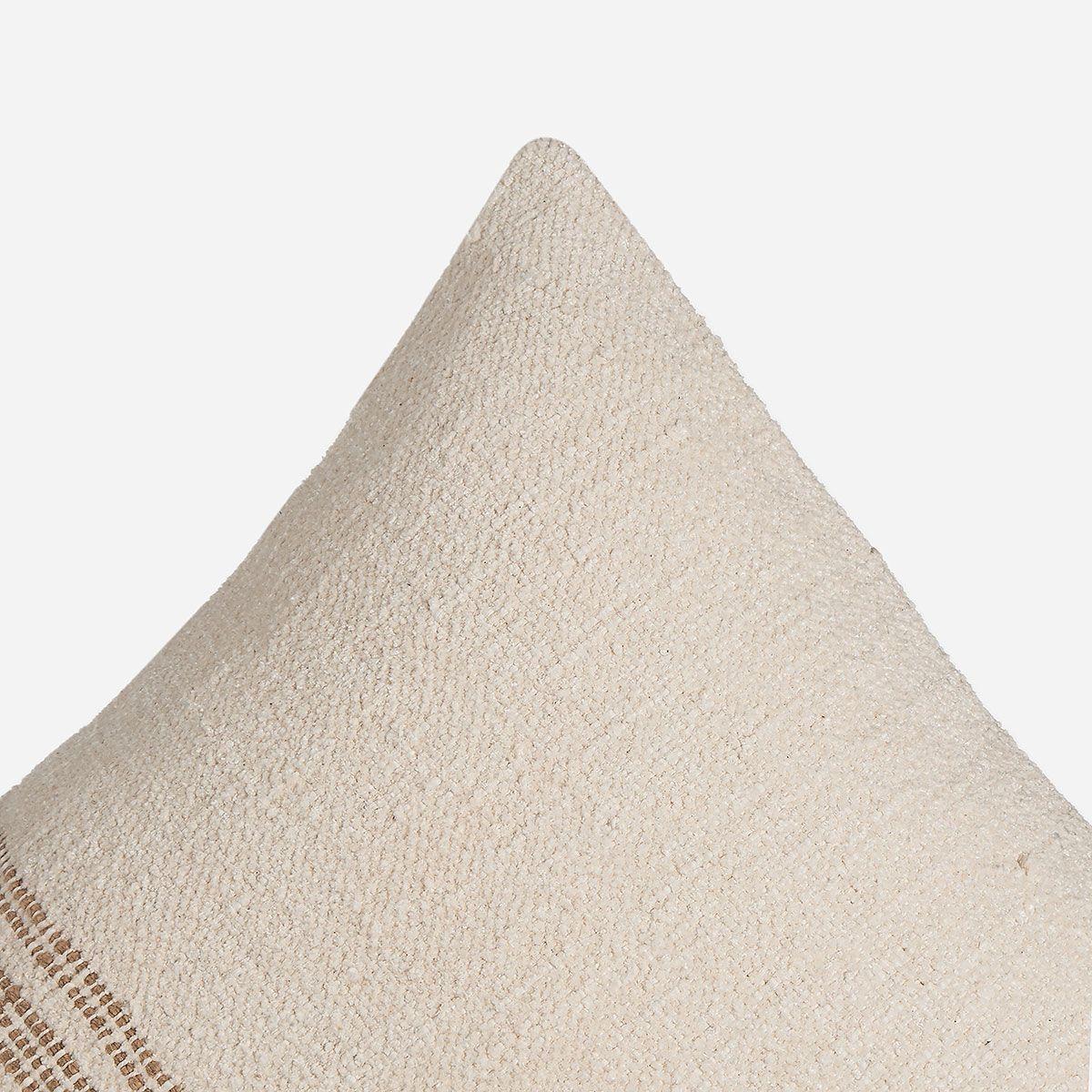 Funda de Cojín Ambiente Algodón Olya 35 x 50 cm Crudo/Camel-2