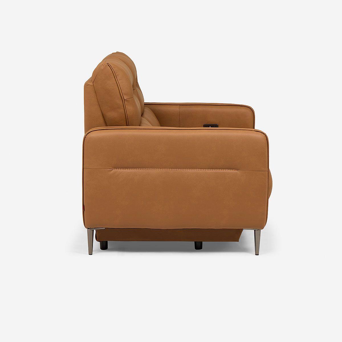 Sofá Reclinable Montalvo 2 Cuerpos Cuero/PVC Eléctrico-3
